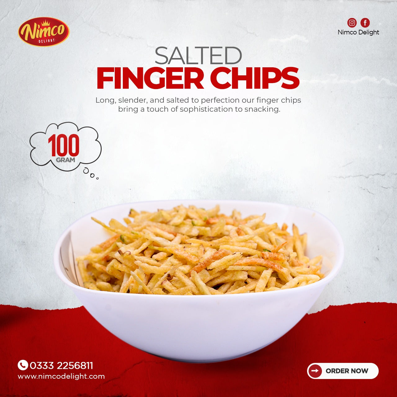 Salted Finger Chips (100 gm)