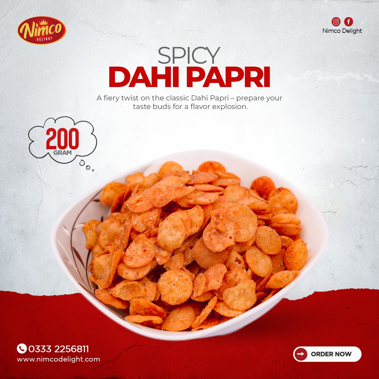 Spicy Dahi Papri (200 gm)